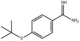 4-(tert-butylsulfanyl)benzene-1-carboximidamide Structure