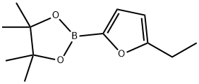 2-(5-ethylfuran-2-yl)-4,4,5,5-tetramethyl-1,3,2-dioxaborolane, 1024677-77-7, 结构式