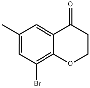 8-bromo-6-methyl-3,4-dihydro-2H-1-benzopyran-4-one Struktur