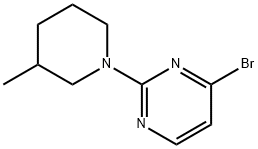 4-Bromo-2-(3-methylpiperidino)pyrimidine Struktur