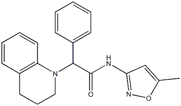N-(5-methyl-1,2-oxazol-3-yl)-2-phenyl-2-(1,2,3,4-tetrahydroquinolin-1-yl)acetamide Structure