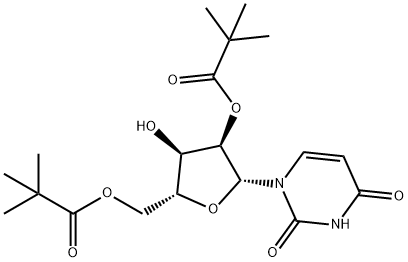 2',5'-di-O-pivaloyluridine Struktur