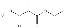 Potassium 3-Ethoxy-2-methyl-3-oxopropanoate Struktur