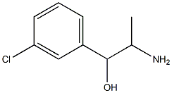 2-amino-1-(3-chlorophenyl)propan-1-ol Structure