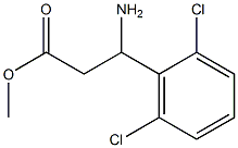 methyl 3-amino-3-(2,6-dichlorophenyl)propanoate Structure