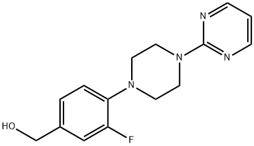 {3-氟-4-[4-(嘧啶-2-基)哌嗪-1-基]苯基}甲醇, 1038724-53-6, 结构式