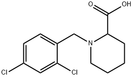 1-[(2,4-DICHLOROPHENYL)METHYL]-2-PIPERIDINECARBOXYLIC ACID Structure
