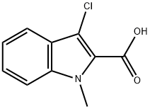 3-chloro-1-methyl-1H-indole-2-carboxylic acid Structure