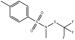 N-メチル-N-[(トリフルオロメチル)チオ]-p-トルエンスルホンアミド 化学構造式