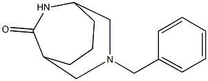 3-ベンジル-3,9-ジアザビシクロ[3.3.2]デカン-10-オン 化学構造式