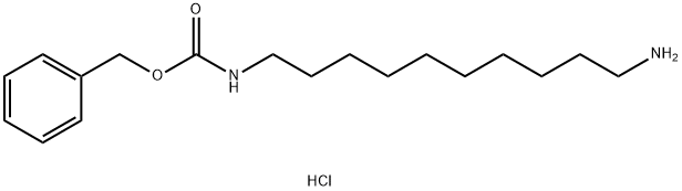N-カルボベンゾキシ-1,10-ジアミノデカン塩酸塩 化学構造式
