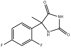 5-(2,4-二氟苯基)-5-甲基咪唑烷-2,4-二酮,1052563-07-1,结构式