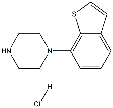 1-(benzo[b]thiophen-7-yl)piperazine HCl 结构式