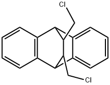 11,12-BIS(CHLOROMETHYL)-9,10-DIHYDRO-9,10-ETHANOANTHRACENE Struktur