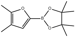 4,5-DIMETHYLFURAN-2-BORONIC ACID PINACOL ESTER, 1073338-90-5, 结构式