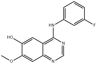 4-[(3-fluorophenyl)amino]-7-methoxy-quinazolin-6-ol,1079945-49-5,结构式
