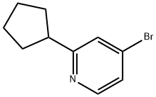 4-Bromo-2-cyclopentylpyridine 结构式
