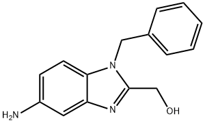 (5-amino-1-benzyl-1H-1,3-benzodiazol-2-yl)methanol Structure