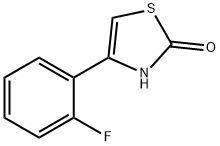 4-(2-fluorophenyl)-2,3-dihydro-1,3-thiazol-2-one, 1095051-79-8, 结构式