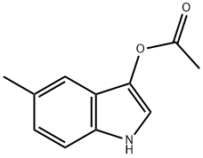 5-methyl-1H-indol-3-yl acetate Structure