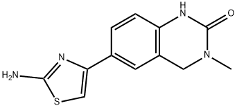 6-(2-氨基-1,3-噻唑-4-基)-3-甲基-1,2,3,4-四氢喹唑啉-2-酮,109916-22-5,结构式