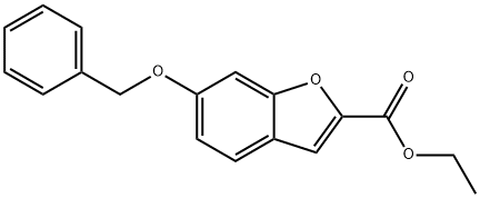Ethyl 6-(Benzyloxy)benzofuran-2-carboxylate 化学構造式