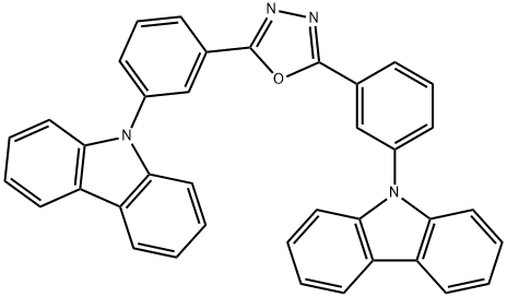 2,5-bis(3-(9H-carbazol-9-yl)phenyl)-1,3,4-oxadiazole Structure