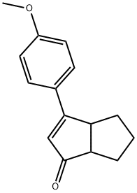 3-(4-methoxyphenyl)-4,5,6,6a-tetrahydropentalen-1(3aH)-one Struktur