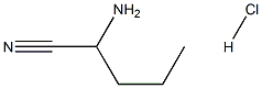 2-aminopentanenitrile hydrochloride Struktur