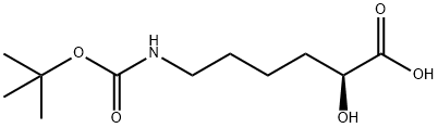 (2S)-6-{[(tert-butoxy)carbonyl]amino}-2-hydroxyhexanoic acid Structure