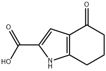 1H-Indole-2-carboxylic acid, 4,5,6,7-tetrahydro-4-oxo- Struktur