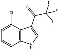1-(4-氯-3-吲哚基)-2,2,2-三氟乙酮, 1119282-66-4, 结构式