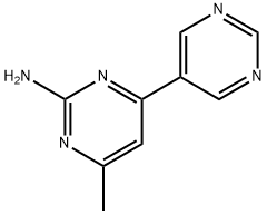 2-Amino-4-(pyrimidin-5-yl)-6-methylpyrimidine Structure