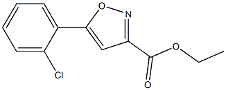 5-(2-氯苯基)异恶唑-3-羧酸乙酯, 1126636-57-4, 结构式