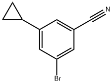 3-bromo-5-cyclopropylbenzonitrile Structure