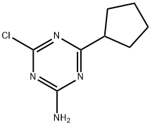 4-chloro-6-cyclopentyl-1,3,5-triazin-2-amine Structure