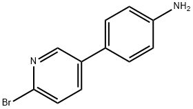 2-Bromo-5-(4-aminophenyl)pyridine Struktur