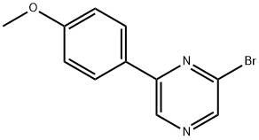 2-Bromo-6-(4-methoxyphenyl)pyrazine 结构式