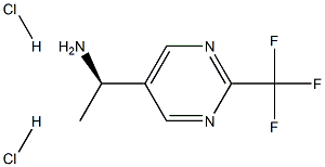 (R)-1-(2-(trifluoromethyl)pyrimidin-5-yl)ethan-1-amine dihydrochloride Structure