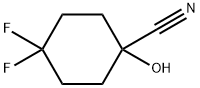 4,4-difluoro-1-hydroxycyclohexane-1-carbonitrile Structure