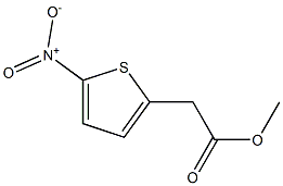 2-(5-硝基-2-噻吩基)乙酸甲酯 结构式