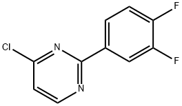 4-Chloro-2-(3,4-difluorophenyl)pyrimidine Struktur
