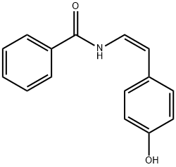 顺-4-羟基苯乙烯基苯甲酰胺 结构式