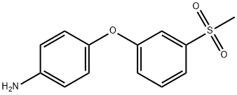 4-(3-甲磺酰苯氧基)苯胺, 1157381-28-6, 结构式