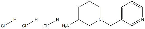 1-(pyridin-3-ylmethyl)piperidin-3-amine trihydrochloride Struktur