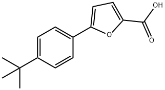 5-(4-叔丁基苯基)呋喃-2-羧酸 结构式