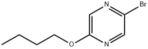 2-Bromo-5-(n-butoxy)pyrazine Structure