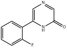 2-Hydroxy-6-(2-fluorophenyl)pyrazine Struktur