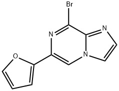 8-Bromo-6-(2-furyl)imidazo[1,2-a]pyrazine Structure