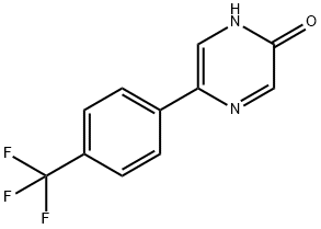 5-(4-Trifluoromethylphenyl)-2-hydroxypyrazine Structure